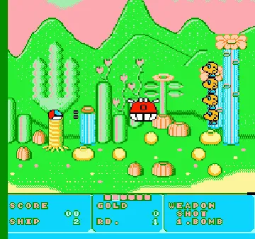 Fantasy Zone (USA) (Tengen) (Unl) screen shot game playing